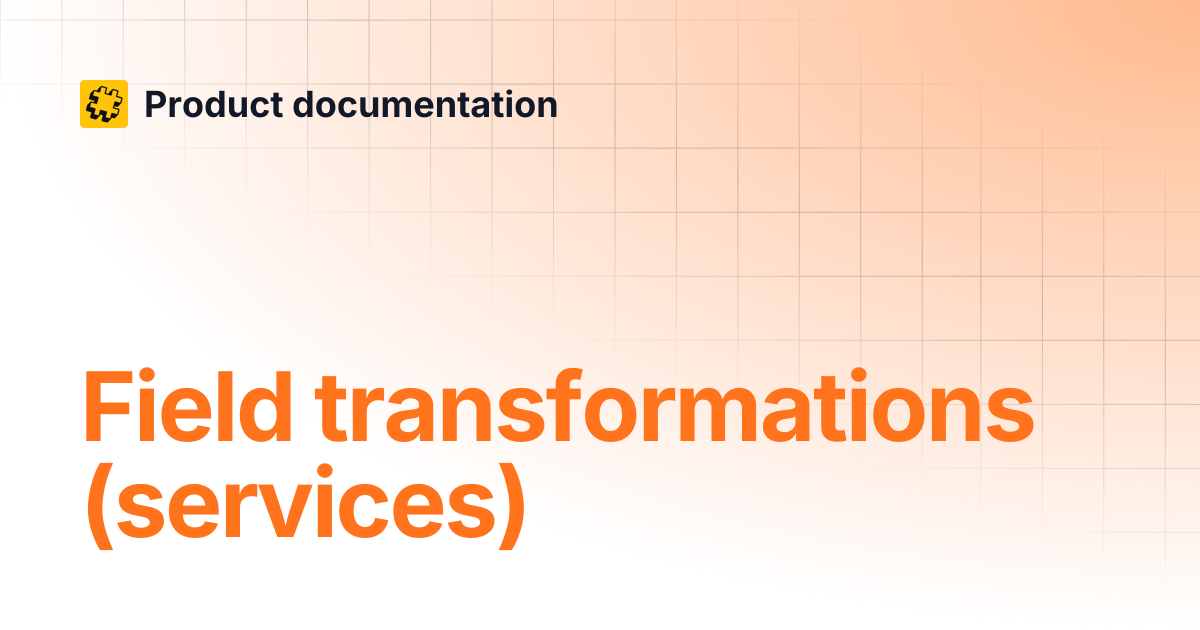 Field transformations (services) | Patchworks services | Product ...